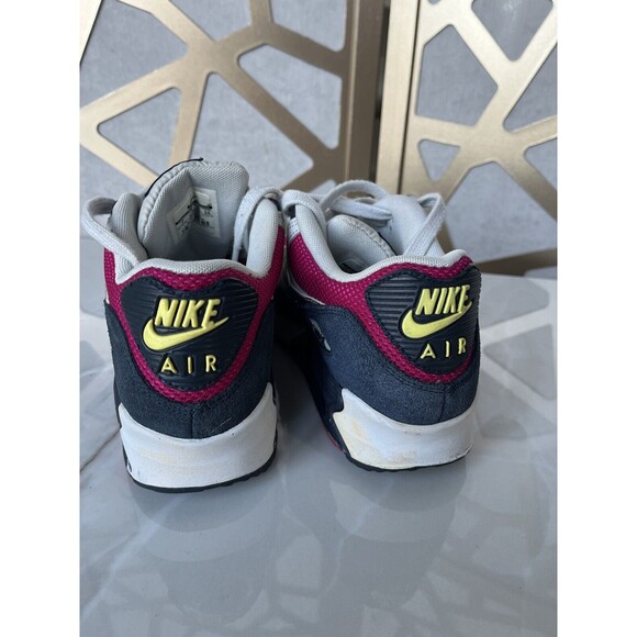 NIKE AIR MAX 90 SPORT FUCHSIA White Women SZ 7 325213-606 Sneakers Shoes - Picture 8 of 12